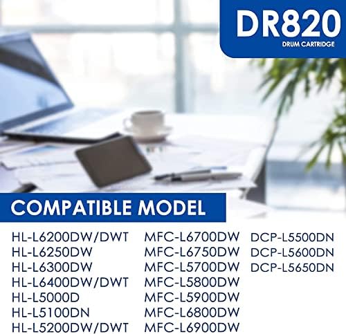 Lvelimit ???? ?????? Компатибилна замена на тапанот DR820 за Brother DR-820 Black Drum за DCP-L5600DN HL-L5000D HL-L6250DW HL-L6300DW MFC-L5800DW