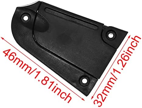 ZRM & E Одвојна пластична плоча за капаци на бандаж со завртки 3 дупки додатоци за гитара бас делови, црна