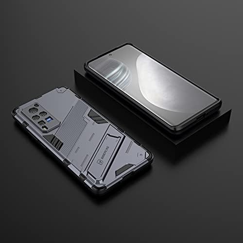 Покривање на задниот случај компатибилен со Vivo X60 Pro Заштитно покритие, цврста и издржлива, шок -изобилна заграда, со држач за држачи и
