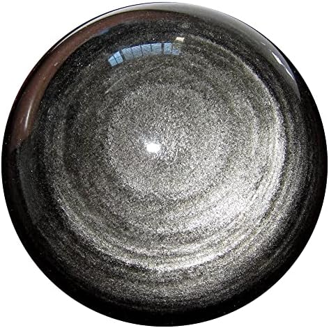 Сатенски кристали сребрена сјај опсидијанска сфера кристална топка