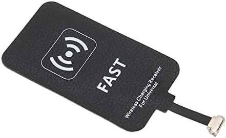 ASHATA MICRO USB приемник за безжично полнење, адаптер за приемник за безжично полнење за Android телефон, приемник за полнач за телефони, 10W Fast 5V 2A, Plug and Play