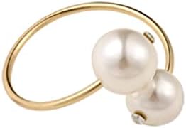 ygqzm мода со дијаманти бисер салфетка прстенка за салфетка тока салфетка прстен за уста крпа прстен
