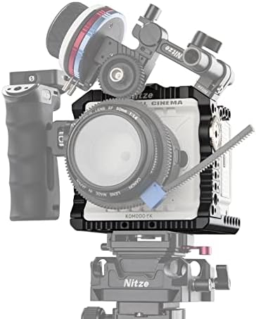 Nitze Cage Mount W Nat Rail Arri Rosette и повеќе точки за монтирање лесни за црвена камера Комодо 6K