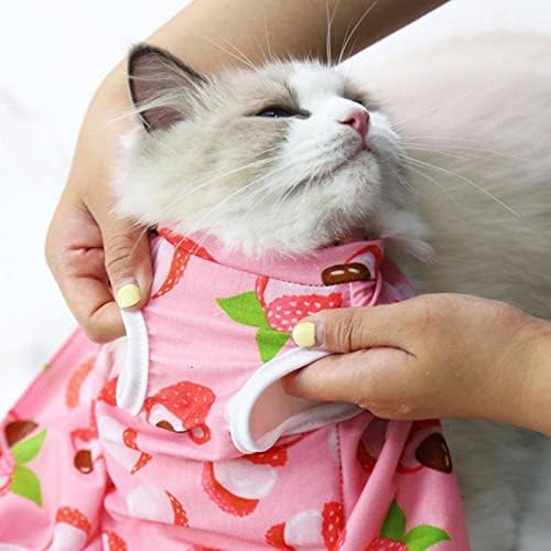 Облека за стерилизација на мачки Saxtzds, облека од четири сезони, облека за миленичиња по операција, наметка за медицинска сестра против