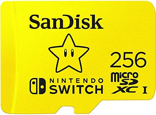 Sandisk Nintendo Прекинувач MicroSD 256gb Мемориска Картичка ЗА Nintendo Прекинувач OLED Модел U3, Класа 10, 4K UHD ПАКЕТ Со Сѐ, Но