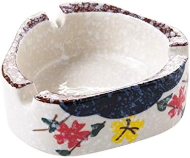 Shypt Ashtray со три слот саѓи керамички чај со рачно насликани неколку чај неколку пепелници креативни керамички декоративни пепелници