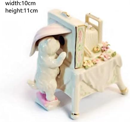 Керамичка музичка кутија Керамика Керамичка креативна музичка кутија кукла музичка кутија за момчиња и девојчиња роденденска божиќна музичка