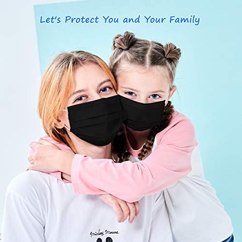 MystCare Kids Empartsable Face Mask 50 Pack Ages 5-12 Filter 3-слој безбедносни маски за лице за деца дневна употреба. Сите метални