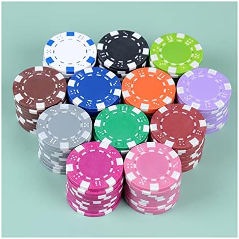 Bause 10pcs покер чипови ABS+Iron+глинено покер чип Тексас Холд -покер метални монети покер чипс додатоци