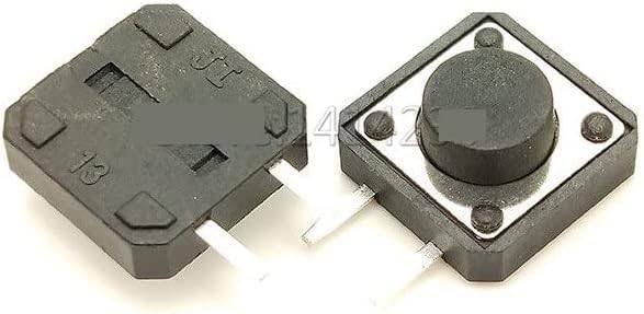 Индустриски прекинувачи GoOffy 20pcs 12x12x6mm Micro Tact SMD Illuminate PANEL PCB Momentary Tactile Tact Mini Push Switch Side 2pin 12