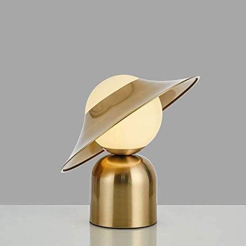 Haалеј креативна мала биро за ламба спална соба минималистичка ламба за кревети златна капа за личноста