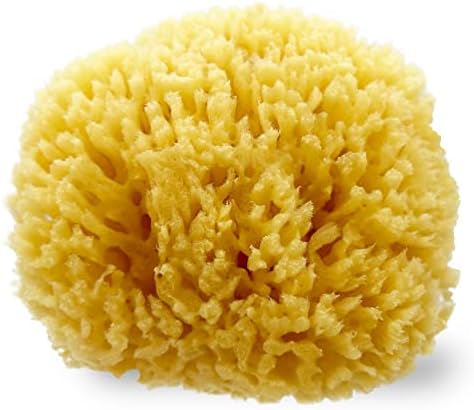 Ideelz Xfo Sea Sponge Сите природни жолти сунѓер, природен сунѓер за капење за капење, чистење и ексфолијација - одличен чистач на лице и чистач