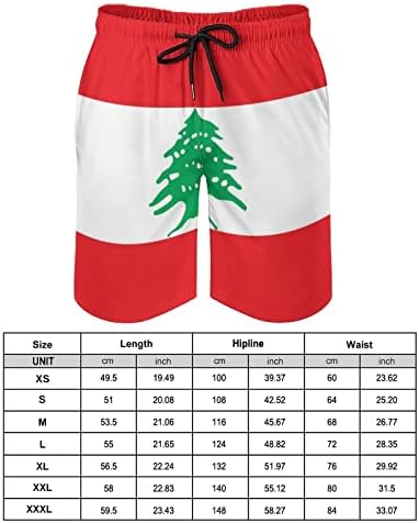 Знаме На либан Машки Стебла За Пливање Шорцеви За Брзо Суво Пливање Костим За Капење Шорцеви За Пливање На Плажа Со Џебови