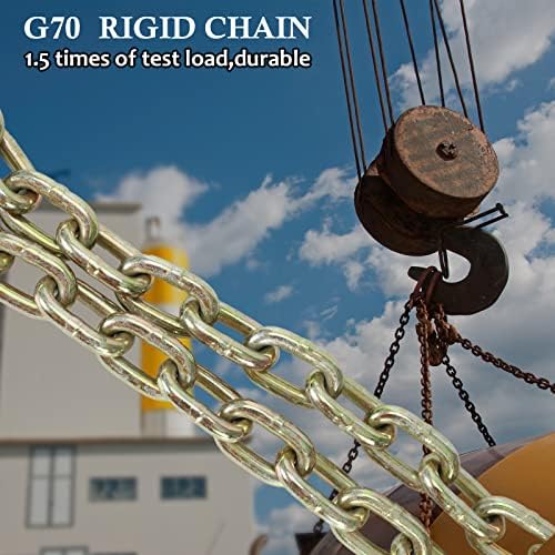 5/16 x 3 'нозе G70 V Chain Bridles, R T J Cluster Hooks ＆ Grab Hooks, безбедносни ланци на приколки со куки за носач на Recker Recker Rocker