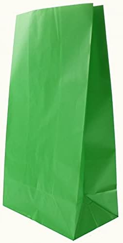 Партиски торби за хартија - 10 x 5, зелена, 12 компјутери
