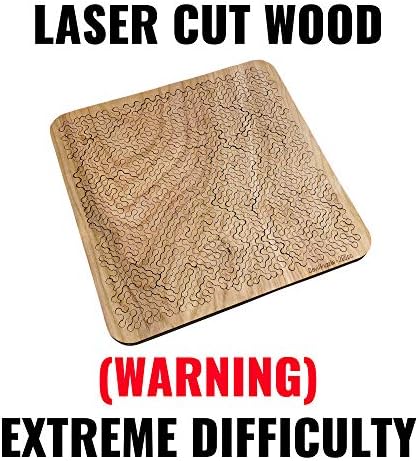 Умот што се свиткува дрвена сложувалка | Тешки загатки за возрасни | 200 парчиња | 11.3 x 11.3