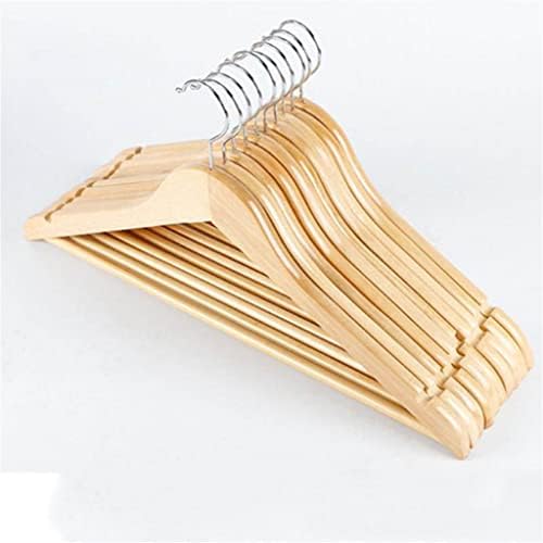 N/A 10pcs цврсто дрво закачалка што не е лизгање на облека за закачалка за закачалка за закачалки за џемпери за куќиште за куќиште Дома за сушење решетката за сушење