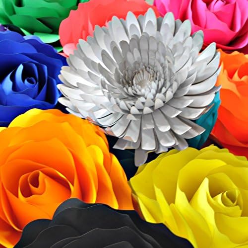 Комплет за шаблони за хартија за цвеќе DIY Направете ваша сопствена цветна позадина Фото штанд со цвеќиња за декорација на картички лили