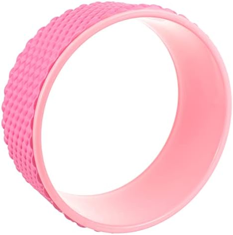 Inoomp 2pcs јога валјак јога опрема Фитнес снабдува јога прстени додатоци за јога тркала ABS прошири розови 3D