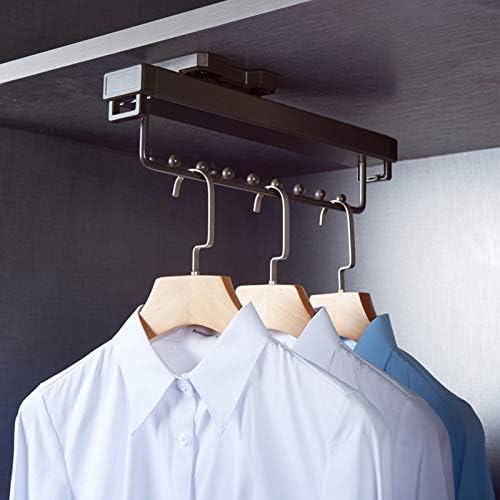 NMQQ Повлечена облека Railелезничка, метална закачалка за повлекување, за организатор на гардероба, закачалка за гардероба со лизгачка