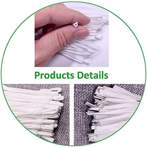GHSLIFE прилагодливи еластични ленти со ленти за лента за шиење за шиење на маски, дополнителни долги 24 см, 100 парчиња ушни