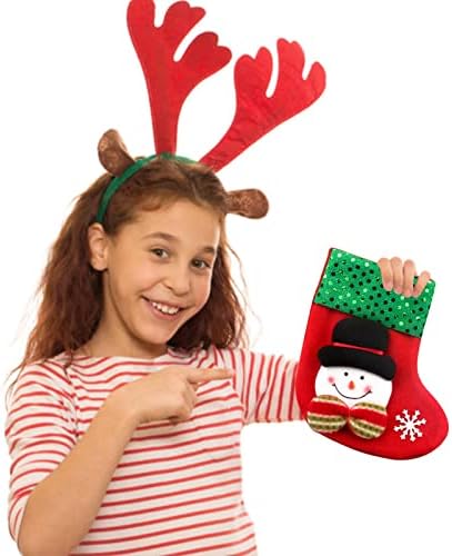 Пластични лустери за пластични делови за пластични делови за бонбони чорапи мали божиќни божиќни торби бутик торбички чорапи подароци