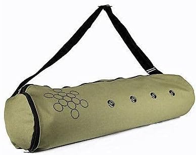 Payoderty Black Yoga Mat Carrier со прилагодлива лента и џебни торбички торби јога додатоци мала салата торба јога матна торба јога торба јога