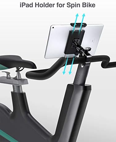 EliteHood ipad монтирање за штанд за микрофон, држач за iPad за вежбање велосипед или микрофон, држач за таблети за микрофон,