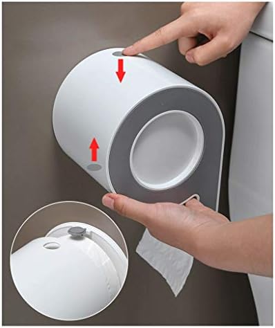 Кутија за ткиво XJJZS бесплатно удирање во бања, кутија за тоалети, тоалетни хартиени хартиени хартии