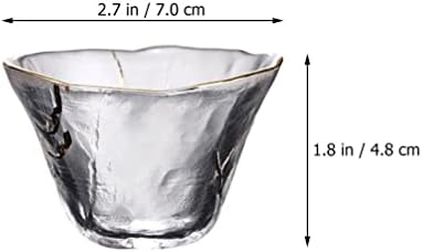 Хемотон ради постави постави стакло чаши за пиење 2 парчиња деликатни стаклени чаши деликатни чипови чаши чаши чаши чаши чаша чаши