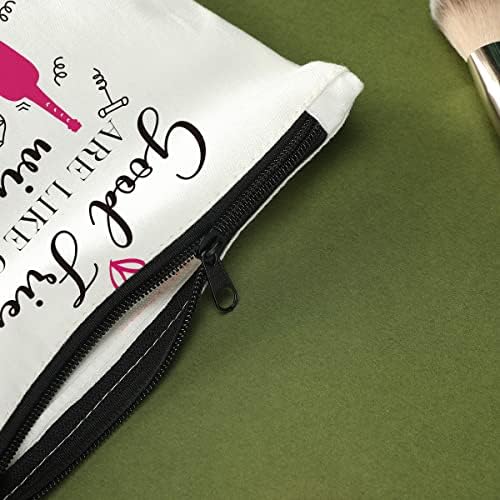 Подарок за пријателство во Сењајан за жени торба за шминка, смешна далечина за пријателство дипломирање роденден Божиќни подароци идеја