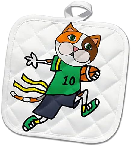 3drose Смешна симпатична калико мачка игра со цртани фудбалски спортови со цртани фудбал