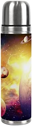 Вантасо изолирана вакуумска колба за спортско шише со вода галакси starsвезди вселенски универзум планети Земји чаша кригла 500 мл 17 мл