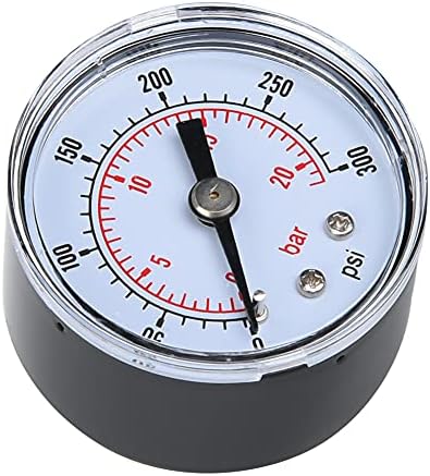 Мерач на притисок, мерач на притисок на воздухот 1/8 BSPT конец со двојна врска со назад