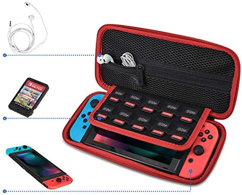 Vori Carry Case компатибилен со Nintendo Switch - Заштитна тврда преносна патна торбичка за носење на куќишта за конзола за прекинувач