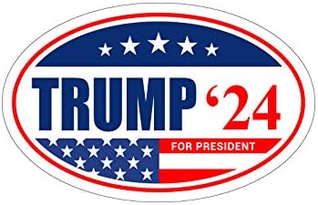 4-Разновиден Пакет Избрани Трамп 2024 Овален Магнет МАГА ДО604
