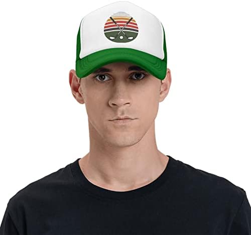 Ynhxyft гроздобер голф -клубови капаче капа за мажи, прилагодлива капа за бејзбол капа на камионџии
