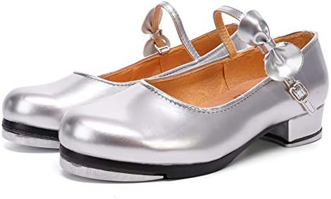 Hroyl Boys & Grils Tap Shoes Unisex Tap Shoes Tap Shoes за деца чешма чевли за девојчиња за мали деца, TL208/258