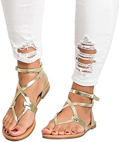 Quealent сандали жени обични модни папучи рамни отворени пети секвенци летни сандали влечки бања боемски чевли на плажа
