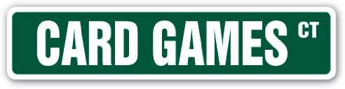 Игри Со КАРТИ Уличен Знак покер мост канаста пиночле игра | Внатрешен/Надворешен |  30 Широк Пластичен Знак