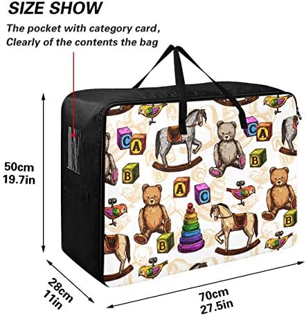 Торба за Складирање Облека Од емеливор Под Креветот За Јорган-Торба За Организатори На Играчки Мечки Со Голем Капацитет Со Патенти Декорација