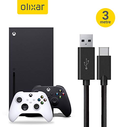 Оликсар Екстра Долг Кабел За Полнач За Microsoft Xbox One Серија X И Серија S Контролер