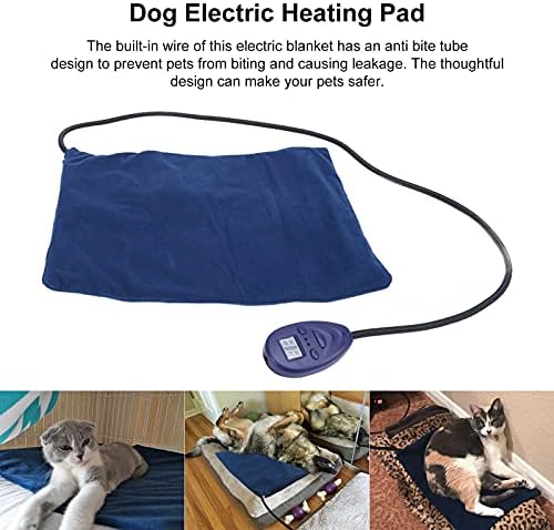 Vifemify Pet Electric Electric Greating Pad Водоотпорна константа за затоплување на температурата за кучиња и мачки 100‑240V подлога за