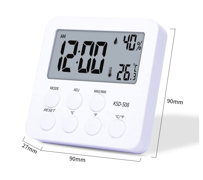 Термометар на собата Тарефан, хигрометар во затворен простор, мерач на влажност, мерач на влажност, дигитална температура и влажност монитори