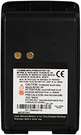 Awedas (3-пакет 7.2V BPR40 батерии со 6PCS CLIP CLIP компатибилен за Motorola Mag One BPR40 BC130 A6 A8 PMNN4071 PMNN4075 PMNN4075AR