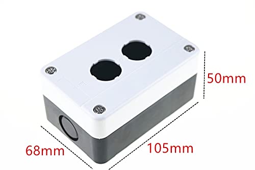 Outvi 22mm 2 дупка за копче за копче за самото ресетирање на рамен копче за водоотпорно поле за кутија за контролно поле за контролно поле