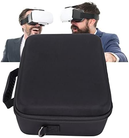 Случај за тврдо патување со Acogedor за слушалки за игри на Oculus Quest 2 VR со раменици на рамото на рамената, тврдо носење кутија