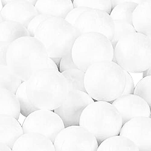 Рачно изработени украси за топка со топка Полистирен топки од пена мазна уметничка декорација бела топка од пена за DIY проекти за изработка на