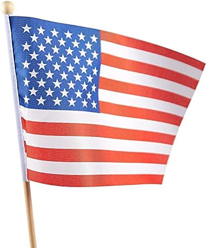 Јувале Мали Американски Знамиња На Стап, Рачно Знаме