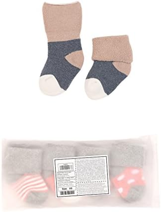 Бебе Чорапи 4 Пара Доенчиња Дете Избрани Памучни Чорапи Во Собата 0-36 месеци